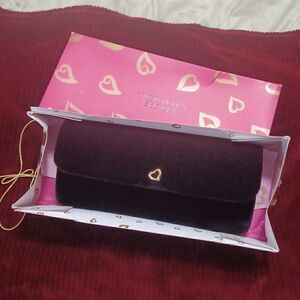 Victoria Secret Black Velvet Clutch